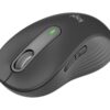 Logitech Signature M650 - Mus - optisk - 5 knapper - trådløs - Bluetooth, 2.4 GHz - Logitech Logi Bolt USB-modtager - grafit