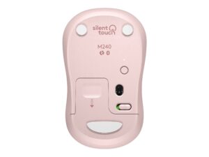 Logitech M240 Silent - Mus - højre- og venstrehåndet - optisk - 3 knapper - trådløs - Bluetooth - rose - Billede 4