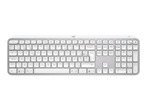 Logitech MX Keys S - Tastatur - bagbelyst - trådløs - Bluetooth LE - QWERTY - nordisk (dansk/finsk/norsk/svensk) - tastkontakt: Scissor-Key - bleg grå - Billede 2