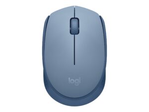 Logitech M171 - Mus - højre- og venstrehåndet - optisk - 3 knapper - trådløs - 2.4 GHz - trådløs modtager (USB) - blå/grå - Billede 2