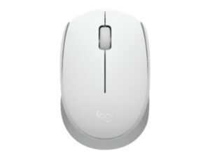 Logitech M171 - Mus - højre- og venstrehåndet - optisk - 3 knapper - trådløs - 2.4 GHz - trådløs modtager (USB) - off-white