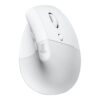Logitech Lift for Mac - Lodret mus - ergonomisk - optisk - 6 knapper - trådløs - Bluetooth - Logitech Logi Bolt USB-modtager - off-white - for Apple MacBook