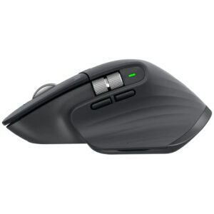 Logitech Master Series MX Master 3S - Mus - ergonomisk - optisk - 7 knapper - trådløs - Bluetooth, 2.4 GHz - uden dongle - grafit - Billede 2
