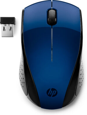 HP 220 - Mus - 3 knapper - trådløs - 2.4 GHz - trådløs modtager (USB) - blå - CTO - for Victus by HP Laptop 15 Laptop 14, 14s, 15, 15s, 17
