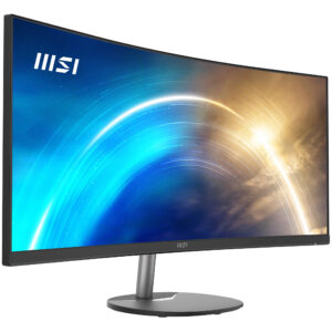 MSI PRO MP341CQ - LED-skærm - kurvet - 34"" - 3440 x 1440 UWQHD @ 100 Hz - VA - 300 cd/m² - 3000:1 - 4 ms - 2xHDMI, DisplayPort - højtalere - sort