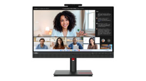 Lenovo ThinkVision T24mv-30 - LED-skærm - 24"" - 1920 x 1080 Full HD (1080p) - IPS - 250 cd/m² - 1000:1 - 4 ms - HDMI, DisplayPort, USB-C - højtalere - ravnsort