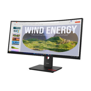 Lenovo ThinkVision T34WD-40 computerskærm 86,4 cm (34") 3440 x 1440 pixel Wide Quad HD LED Sort - Billede 2