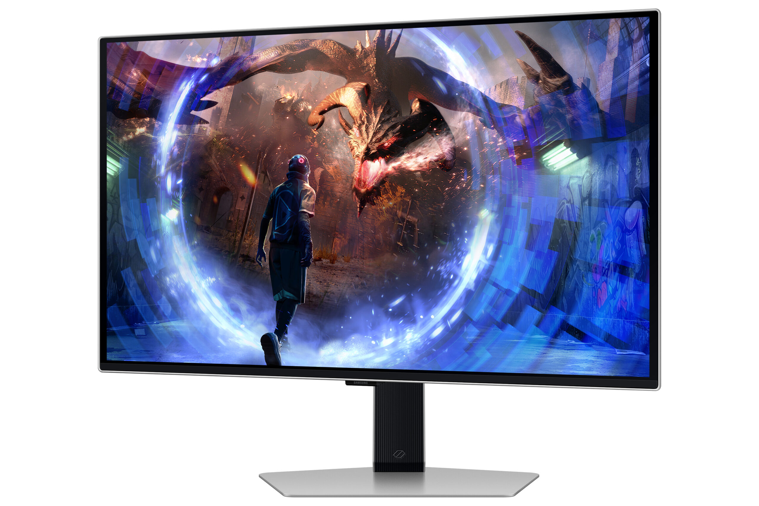 Samsung Odyssey OLED G6 S27DG600SU - G60SD Series - OLED-monitor - gaming - 27"" - 2560 x 1440 QHD @ 360 Hz - 250 cd/m² - 1000000:1 - 0.03 ms - 2xHDMI, DisplayPort - sølv - Billede 2