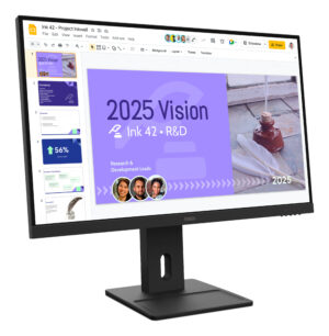 Lenovo ThinkVision E27Q-40 - LED-skærm - 27"" - 2560 x 1440 QHD @ 100 Hz - IPS - 350 cd/m² - 1500:1 - 4 ms - 2xHDMI, DisplayPort - højtalere - ravnsort - Billede 2