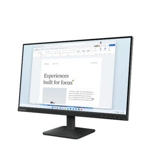 Lenovo L24-4e - LED-skærm - 24"" (23.8"" til at se) - 1920 x 1080 Full HD (1080p) @ 100 Hz - IPS - 250 cd/m² - 1300:1 - 4 ms - HDMI, VGA - ravnsort - Billede 3