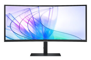 Samsung ViewFinity S6 S34C652VEU - S65VC Series - LED-skærm - kurvet - USB - 34"" - 3440 x 1440 UWQHD @ 100 Hz - VA - 350 cd/m² - 3000:1 - HDR10 - 5 ms - HDMI, DisplayPort, USB-C - højtalere - sort - Billede 2