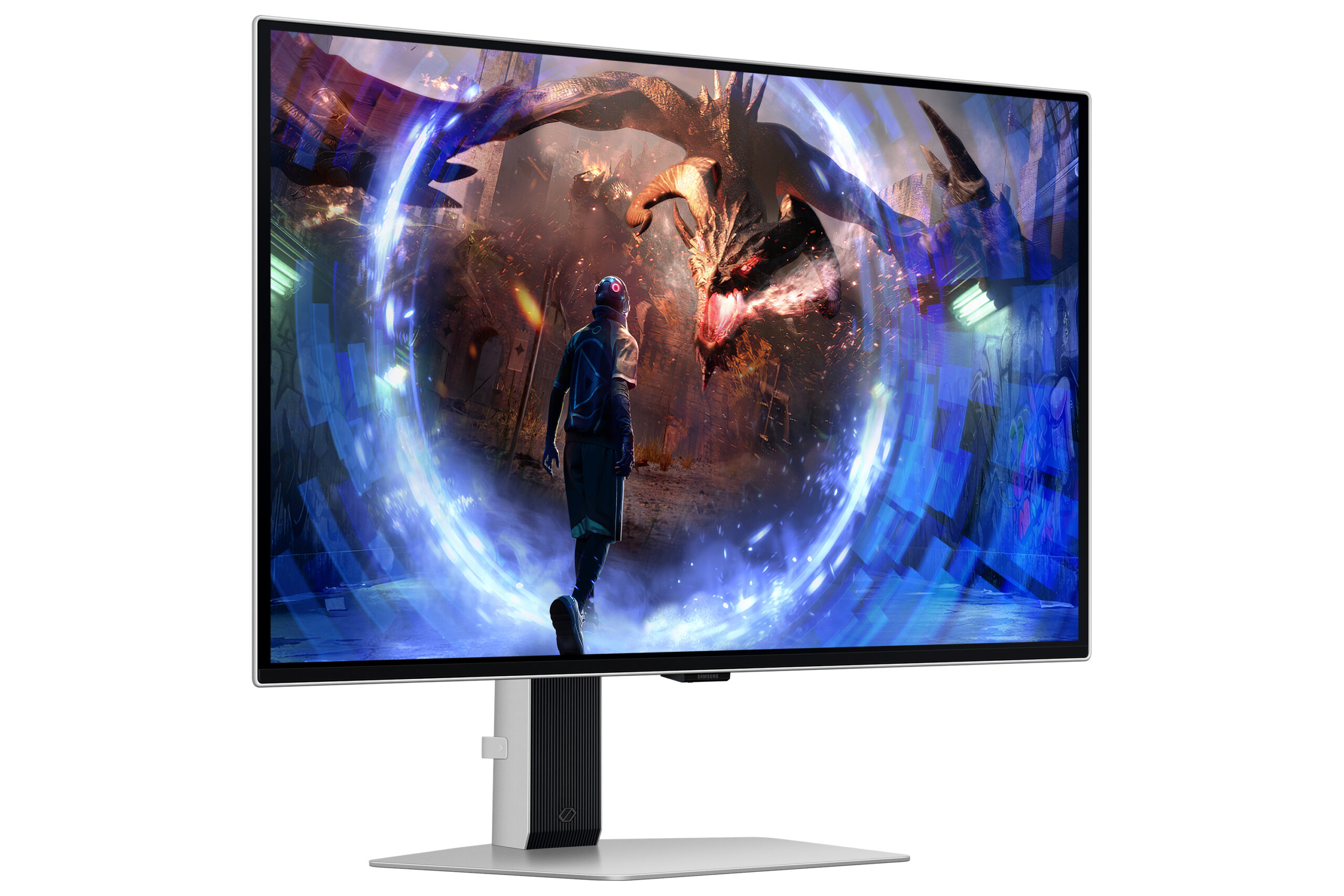Samsung Odyssey OLED G6 S27DG600SU - G60SD Series - OLED-monitor - gaming - 27"" - 2560 x 1440 QHD @ 360 Hz - 250 cd/m² - 1000000:1 - 0.03 ms - 2xHDMI, DisplayPort - sølv - Billede 3