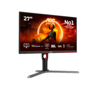 AOC Gaming Q27G3XMN/BK - LED-skærm - gaming - 27"" - 2560 x 1440 QHD @ 180 Hz - VA - 700 cd/m² - 4000:1 - DisplayHDR 1000 - 1 ms - HDMI, DisplayPort - sort - Billede 2