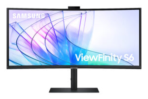 Samsung ViewFinity S6 S34C652VAU - S65VC Series - LED-skærm - kurvet - 34"" - 3440 x 1440 UWQHD @ 100 Hz - VA - 350 cd/m² - 3000:1 - HDR10 - 5 ms - HDMI, DisplayPort, USB-C - højtalere - sort