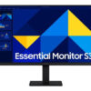 Samsung Essential S3 S24D304GAU - S30GD Series - LED-skærm - 24"" - 1920 x 1080 Full HD (1080p) @ 100 Hz - IPS - 250 cd/m² - 1000:1 - 5 ms - HDMI, VGA - sort