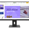 Lenovo ThinkVision E27Q-40 - LED-skærm - 27"" - 2560 x 1440 QHD @ 100 Hz - IPS - 350 cd/m² - 1500:1 - 4 ms - 2xHDMI, DisplayPort - højtalere - ravnsort