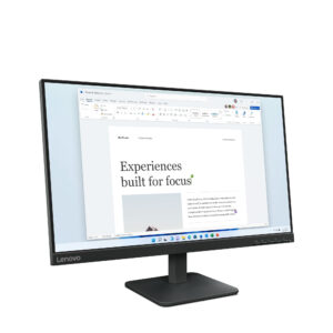 Lenovo L24-4e - LED-skærm - 24"" (23.8"" til at se) - 1920 x 1080 Full HD (1080p) @ 100 Hz - IPS - 250 cd/m² - 1300:1 - 4 ms - HDMI, VGA - ravnsort - Billede 2