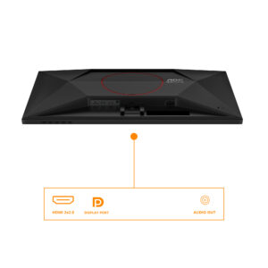 AOC Gaming Q27G42XE - LED-skærm - gaming - 27"" - 2560 x 1440 QHD @ 180 Hz - Fast IPS - 300 cd/m² - 1000:1 - HDR10 - 0.5 ms - 2xHDMI, DisplayPort - højtalere - sort, rød - Billede 3