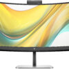 HP 534pm - Series 5 Pro - LED-skærm - kurvet - 34"" - 3440 x 1440 WQHD @ 100 Hz - VA - 400 cd/m² - 4000:1 - 5 ms - HDMI, DisplayPort, USB-C - jet black, naturligt sølv (stander) - Smart Buy