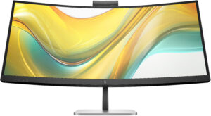 HP 534pm - Series 5 Pro - LED-skærm - kurvet - 34"" - 3440 x 1440 WQHD @ 100 Hz - VA - 400 cd/m² - 4000:1 - 5 ms - HDMI, DisplayPort, USB-C - jet black, naturligt sølv (stander) - Smart Buy