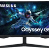 Samsung Odyssey G5 S27CG554EU - G55C Series - LED-skærm - gaming - kurvet - 27"" - 2560 x 1440 QHD @ 165 Hz - VA - 300 cd/m² - 2500:1 - HDR10 - 1 ms - HDMI, DisplayPort - sort