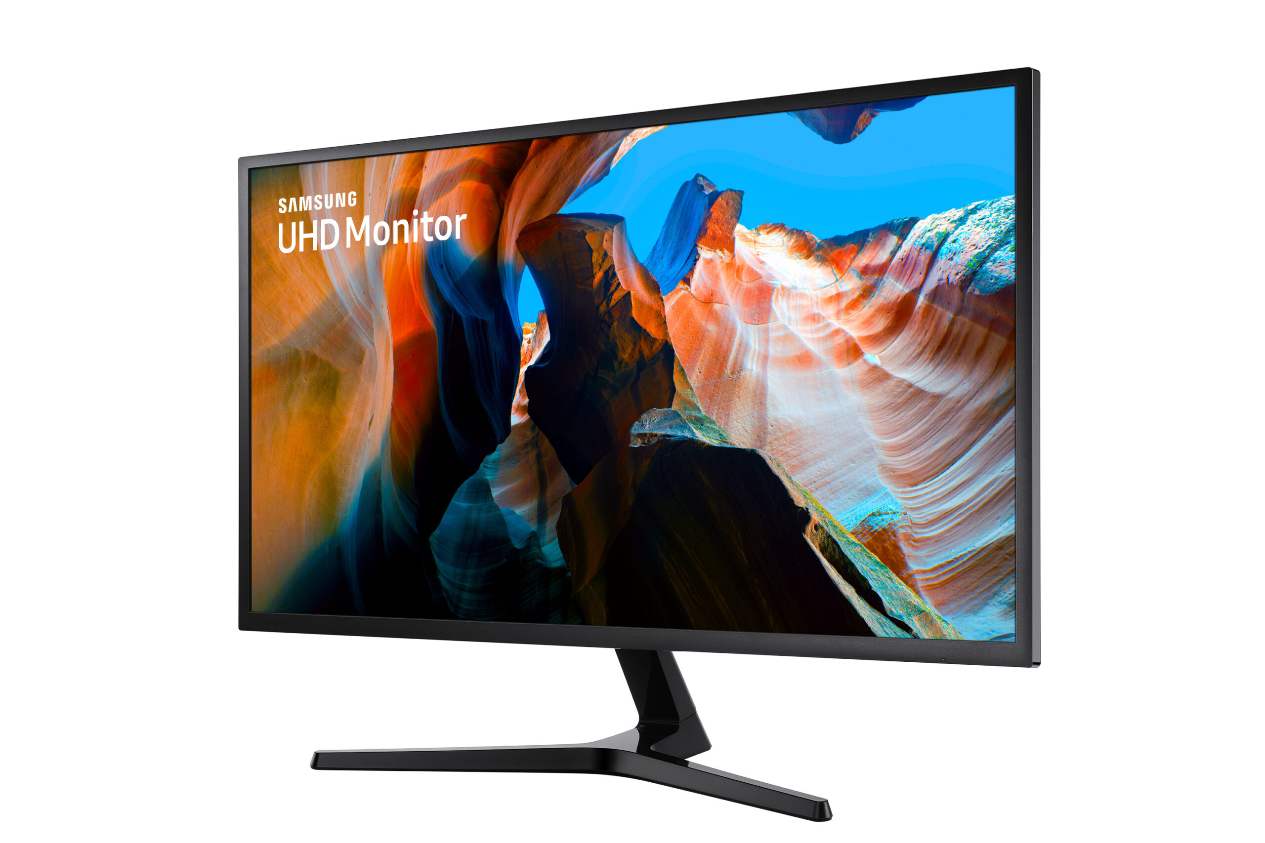 Samsung U32J590UQP - UJ59 Series - LED-skærm - 32"" (31.5"" til at se) - 3840 x 2160 4K @ 60 Hz - VA - 270 cd/m² - 3000:1 - 4 ms - 2xHDMI, DisplayPort - mørkeblå/gå - Billede 3