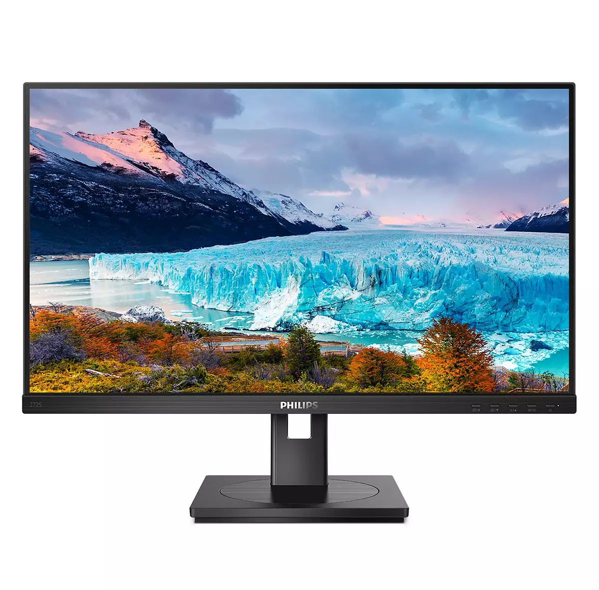 Philips S-line 272S1M - LED-skærm - 27"" - 1920 x 1080 Full HD (1080p) @ 75 Hz - IPS - 250 cd/m² - 1000:1 - 4 ms - HDMI, DVI-D, VGA, DisplayPort - højtalere - sort - Billede 2