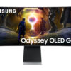Samsung Odyssey OLED G8 S34DG850SU - G85SD Series - OLED-monitor - Smart - gaming - kurvet - 34"" - 3440 x 1440 UWQHD @ 175 Hz - 250 cd/m² - 1000000:1 - HDR10, HDR10+ - 0.03 ms - 2xHDMI, DisplayPort - højtalere - sølv