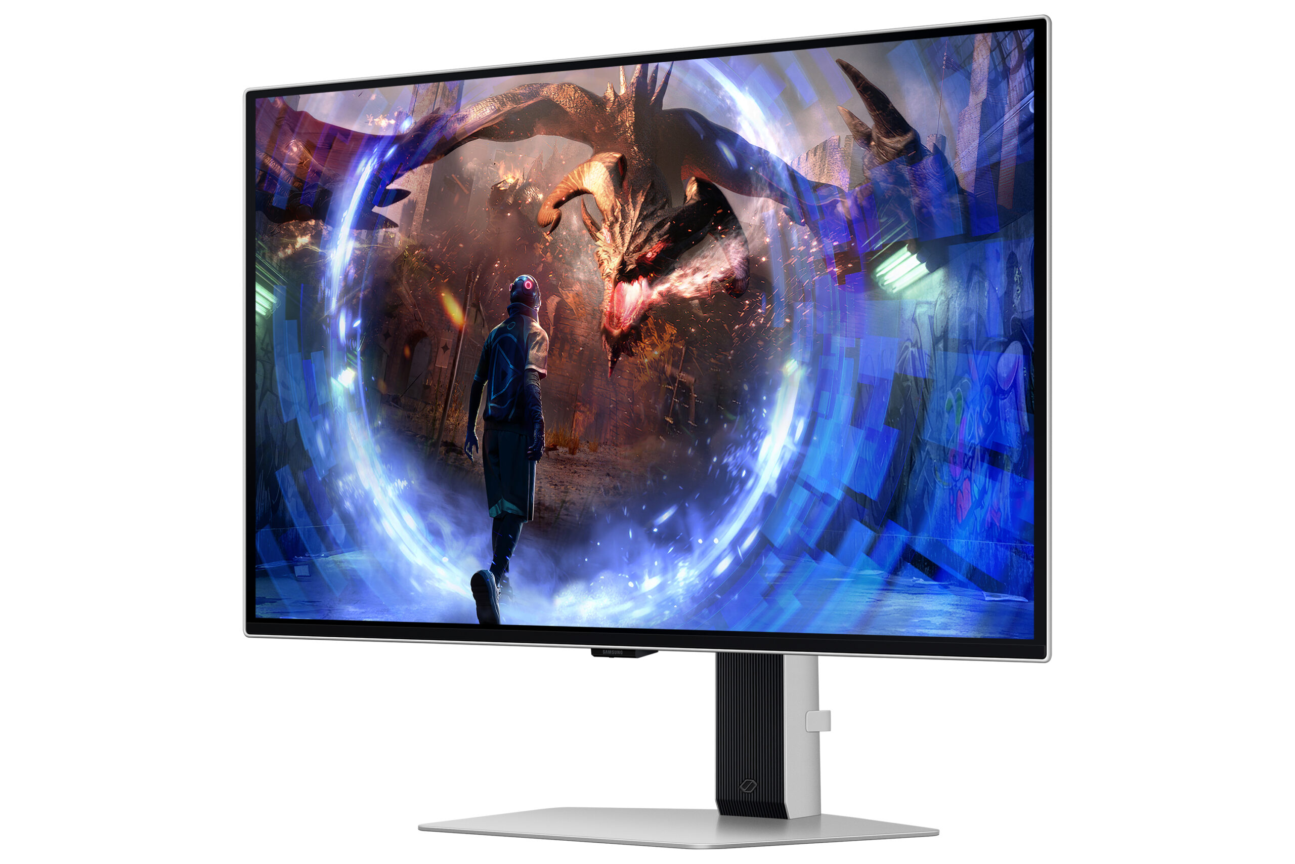 Samsung Odyssey OLED G6 S27DG600SU - G60SD Series - OLED-monitor - gaming - 27"" - 2560 x 1440 QHD @ 360 Hz - 250 cd/m² - 1000000:1 - 0.03 ms - 2xHDMI, DisplayPort - sølv - Billede 4