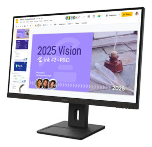 Lenovo ThinkVision E27Q-40 - LED-skærm - 27"" - 2560 x 1440 QHD @ 100 Hz - IPS - 350 cd/m² - 1500:1 - 4 ms - 2xHDMI, DisplayPort - højtalere - ravnsort - Billede 3