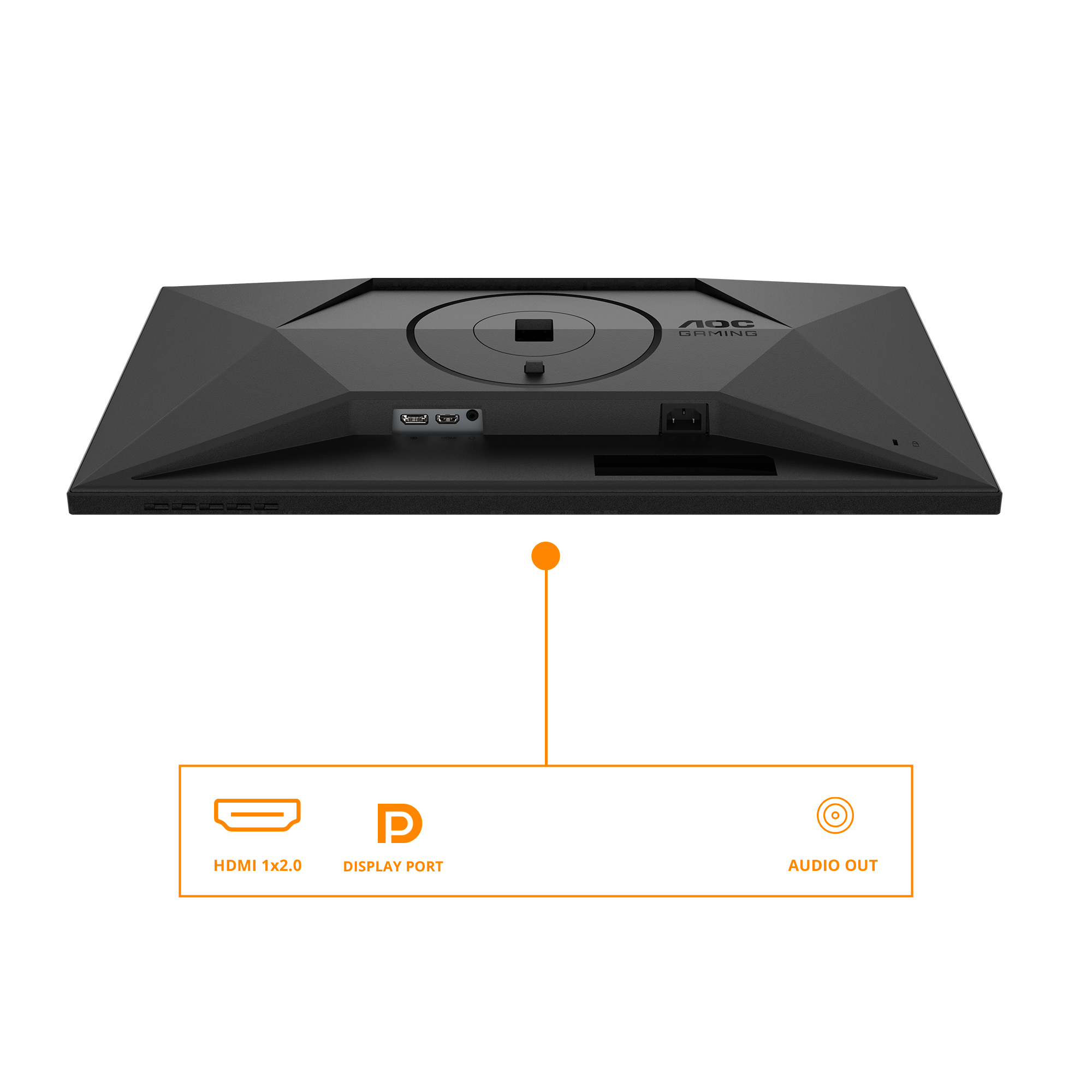 AOC Gaming Q27G4XF - LED-skærm - gaming - 27"" - 2560 x 1440 QHD @ 180 Hz - Fast IPS - 300 cd/m² - 1000:1 - HDR10 - 0.5 ms - HDMI, DisplayPort - sort - Billede 4