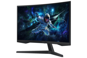 Samsung Odyssey G5 S27CG554EU - G55C Series - LED-skærm - gaming - kurvet - 27"" - 2560 x 1440 QHD @ 165 Hz - VA - 300 cd/m² - 2500:1 - HDR10 - 1 ms - HDMI, DisplayPort - sort - Billede 3